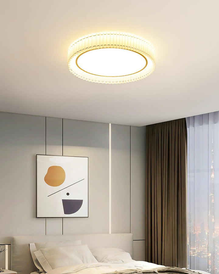 Metavaya Ceiling Lamp Round Pleated Ceiling Lamp