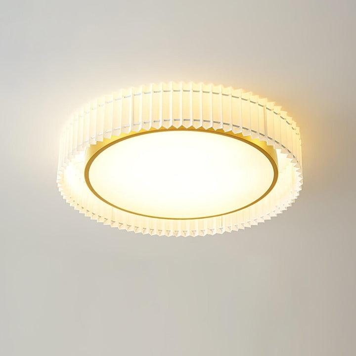 Metavaya Ceiling Lamp Round Pleated Ceiling Lamp