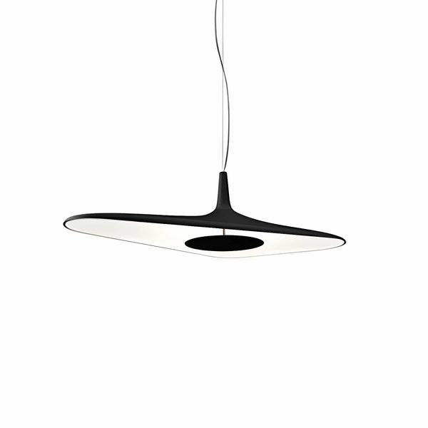 Metavaya Pendant light Dia 60cm x H 35cm / ∅ 23.6″ x H 13.7″ / Black / Warm White Soleil Noir Pendant Light 6938617801885 M2023101704-2