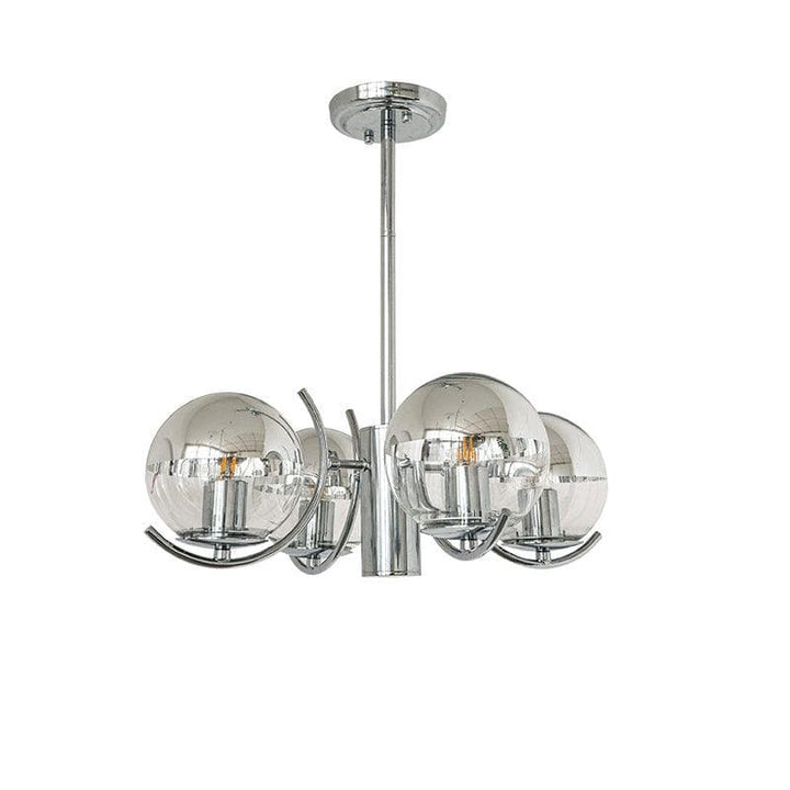 Metavaya Chandelier 4 heads Dia 50cm x H 20cm / ∅ 19.7″ x H 7.9″ / Silver Space Ball Chandelier 6938617801854 M2023101703-2