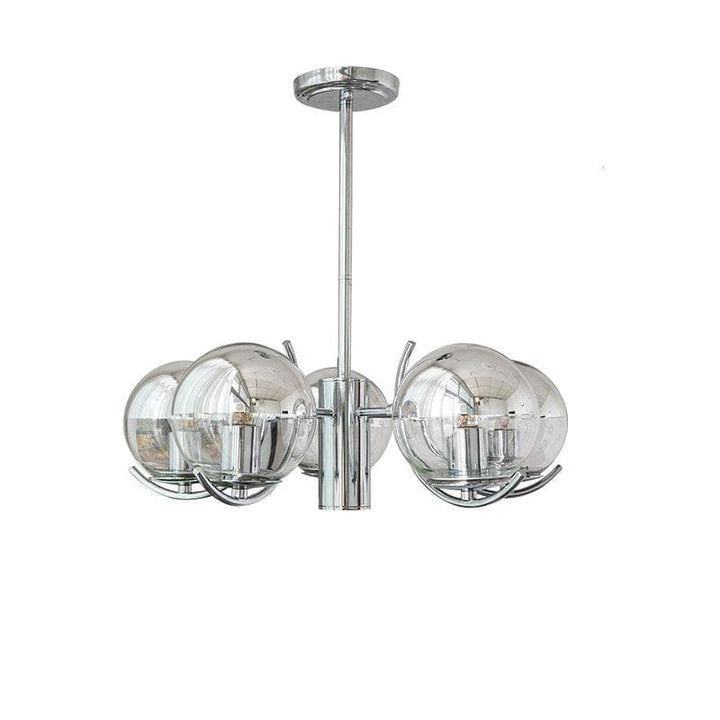 Metavaya Chandelier 5 heads Dia 55cm x H 20cm / ∅ 21.7″ x H 7.9″ / Silver Space Ball Chandelier 6938617801861 M2023101703-3