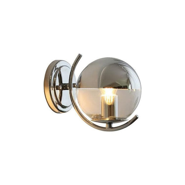 Metavaya Wall light Dia 15 cm x H 20 cm / ∅ 5.9″ x H 7.8″ / Silver Space Ball Wall Light 6938617818906 M2023120801-1 Space Ball Wall Lamp | Discount Sale