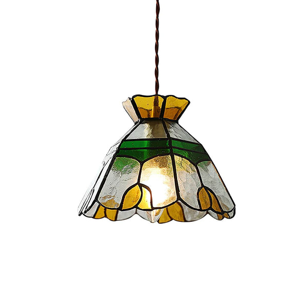 Metavaya Pendant light Stained Glass Pendant Lamp