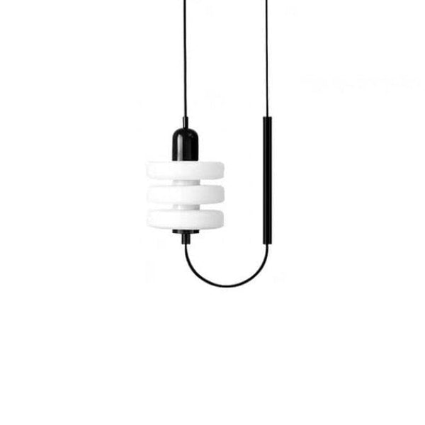 Metavaya Pendant light Dia 18cm x H 30cm / ∅ 7.1″ x H 11.8″ / Black&White / Warm White Triple Puck Pendant light 6938617813093 M2023110604-1