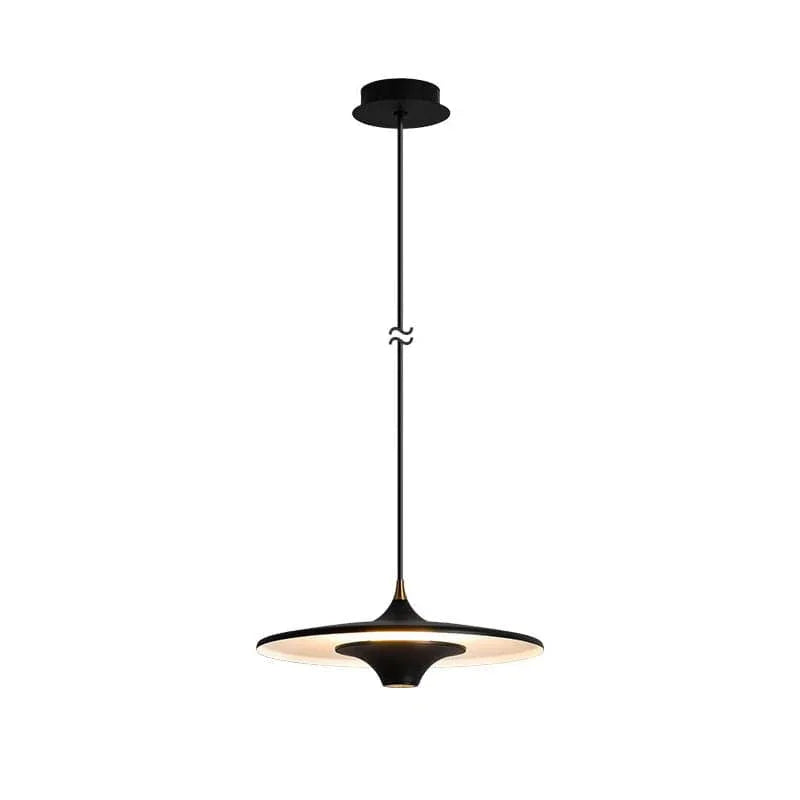 Metavaya Pendant light Dia 35cm x H 12cm / ∅ 13.7″ x H 4.7″ / Black / Warm Light UFO Pendant Light 662668846835 M2023122502-1 UFO Pendant Light|UFO series lamps