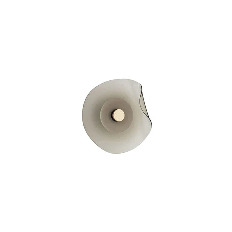 Metavaya Wall lamp Dia 25cm x H 25cm / ∅ 9.8″ x H 9.8″ / Cognac Water Ripple Round Wall Lamp 6938617818814 M2023120705-2 Water Ripple Round Wall Lamp Sale
