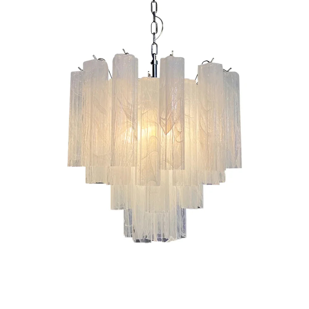 White Tubes Chandelier | Metavaya