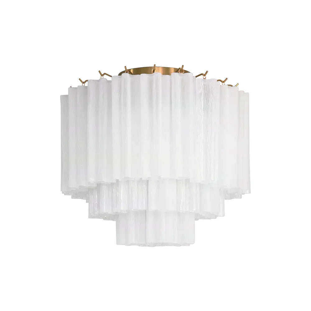 White Glass Tube Ceiling Lamp | Metavaya