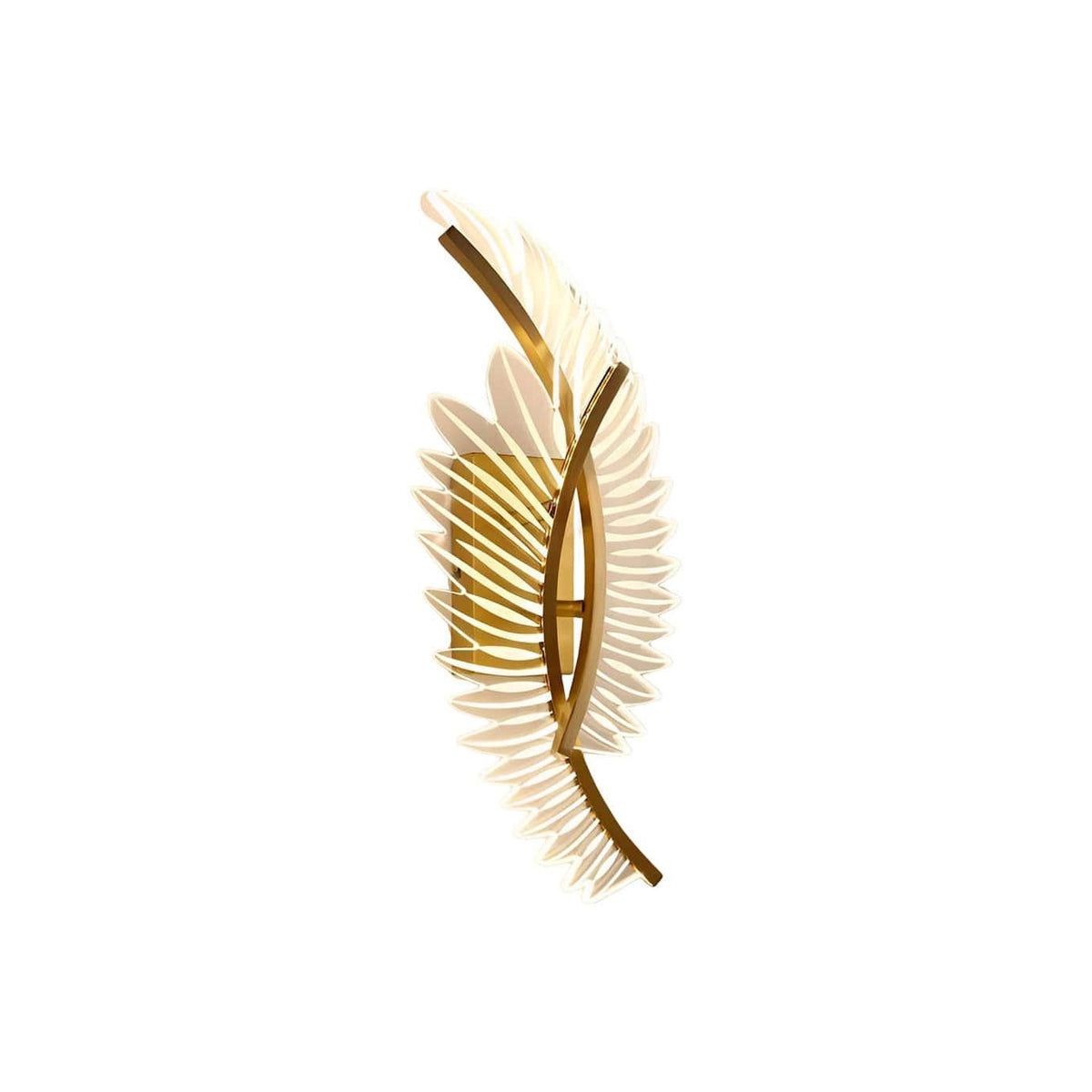Metavaya Wall Light Double Wing Dia 20cm x H 50cm / ∅ 7.9″ x H 19.7″ / Gold / Warm Light Wings of Liberty Wall Light 6938617814694 M2023111401-3