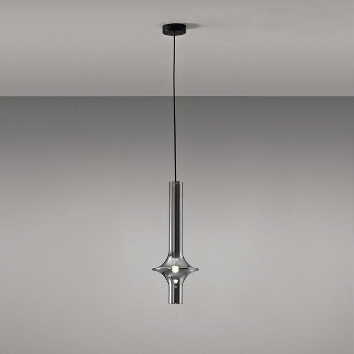 Metavaya Pendant lamp Dia 16cm x H 46cm / ∅ 6.3″ x H 18.1″ / Black / Smoky Gray Wonder Suspension Lamp 662668877655 M202403214-4 Wonder Suspension Lamp - Buy online