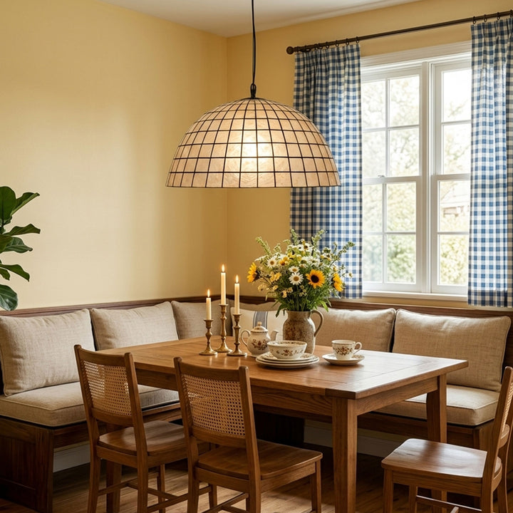 Capiz Shell Dome Pendant Light – Metavaya