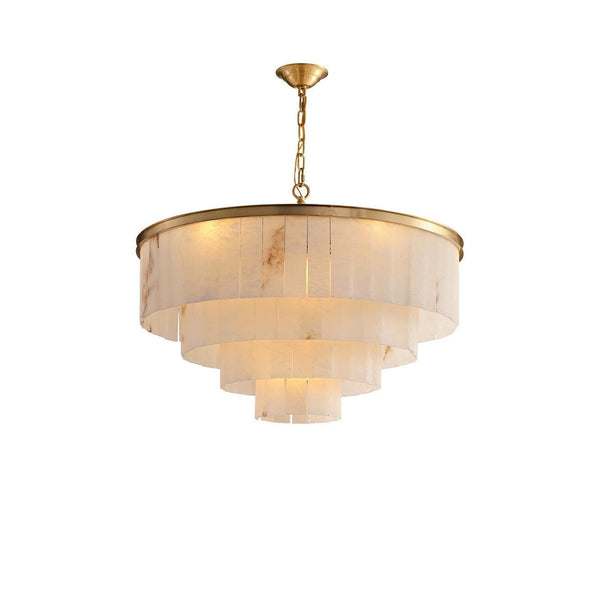 Metavaya Chandelier Marble tiered chandelier