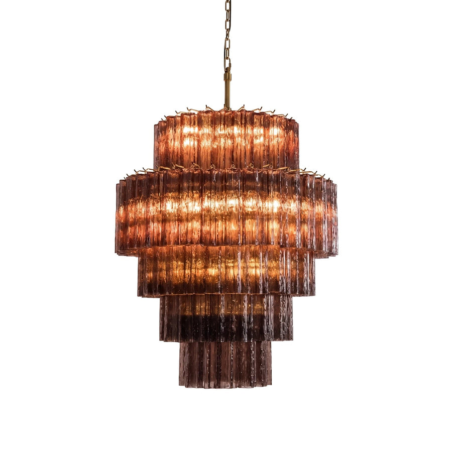 Rina Firenze Glass Tube Chandelier