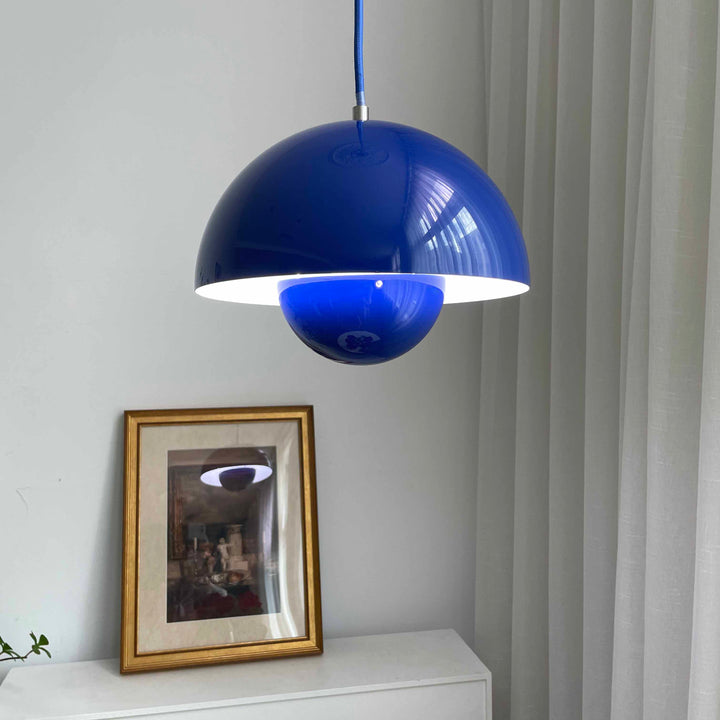 Metavaya Pendant light Dia 23cm x H 16cm / Klein blue Semi-Circle Bedroom Pendant Light 323232418666 M2022080601-13 Buy Semi-Circle Bedroom Pendant Light Online