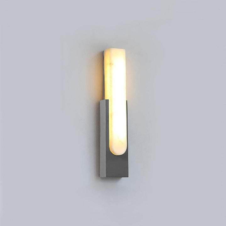 Metavaya Wall lamp Dia 10cm x H 50cm / Grey / Warm White Agatha Sconce 653733633771 B202112090001-5 Modern Interior Bathroom Sconces Agatha Sconces