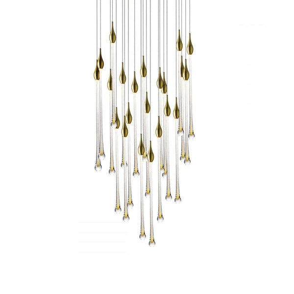 Metavaya Chandelier 22 heads Dia 70cm / Gold / Clear Allure Suspension Lamp 653733644357 D-202112200010-1