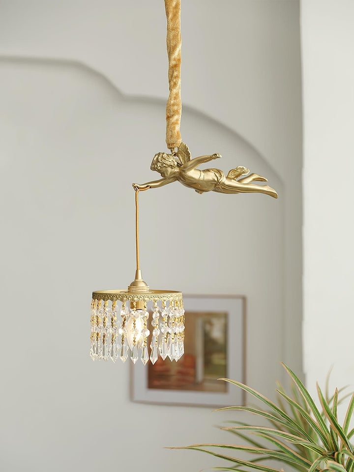 Metavaya Pendant light Dia 28cm x H 39cm / Gold Angel Pendant Light 360192146833 M2022102901-1 Shop Online Angel Pendant Light