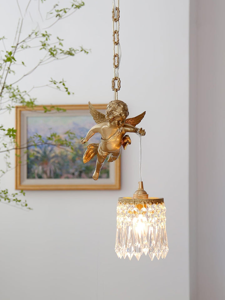 Metavaya Pendant light Dia 28cm x H 39cm / Gold Angel Pendant Light 360192146833 M2022102901-1 Shop Online Angel Pendant Light