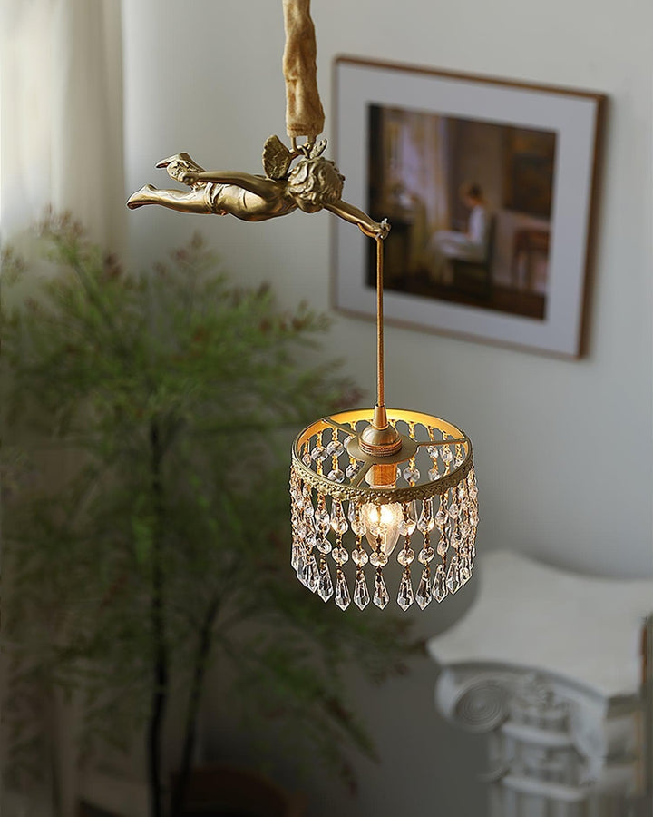 Metavaya Pendant light Dia 28cm x H 39cm / Gold Angel Pendant Light 360192146833 M2022102901-1 Shop Online Angel Pendant Light