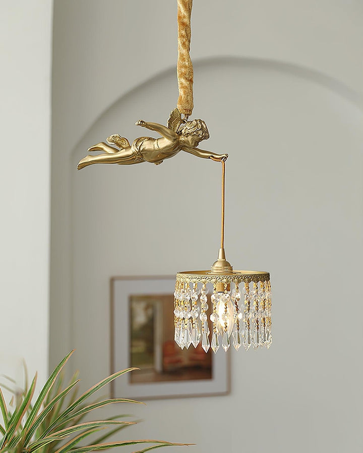 Metavaya Pendant light Dia 28cm x H 39cm / Gold Angel Pendant Light 360192146833 M2022102901-1 Shop Online Angel Pendant Light