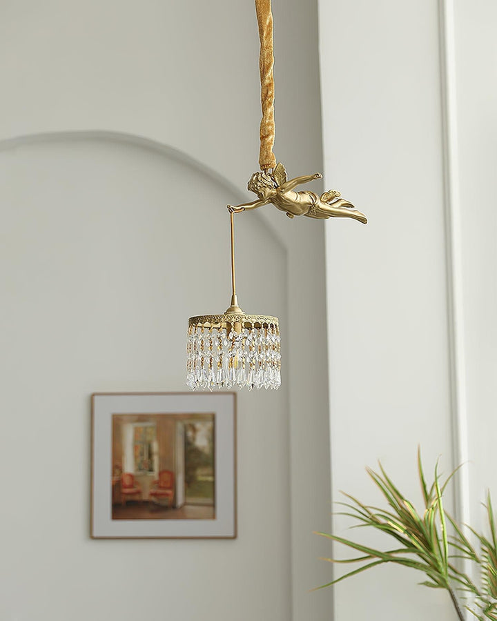 Metavaya Pendant light Dia 28cm x H 39cm / Gold Angel Pendant Light 360192146833 M2022102901-1 Shop Online Angel Pendant Light