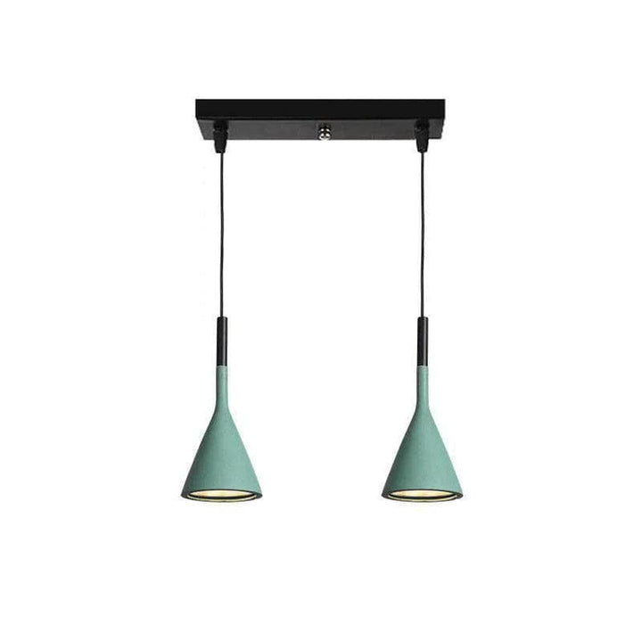 Metavaya Pendant light 2Heads / Green Aplomb Pendant Lamp 336019215372 M2022112401-9 Aplomb Pendant Light Cone Concrete Pendant Light