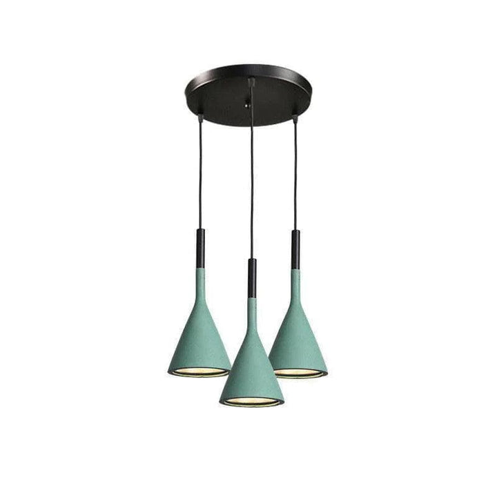 Metavaya Pendant light 3Heads R / Green Aplomb Pendant Lamp 336019215440 M2022112401-14 Aplomb Pendant Light Cone Concrete Pendant Light