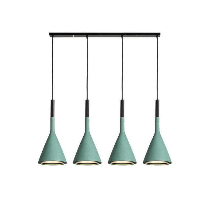 Metavaya Pendant light 4Heads / Green Aplomb Pendant Lamp 336019215556 M2022112401-24 Aplomb Pendant Light Cone Concrete Pendant Light