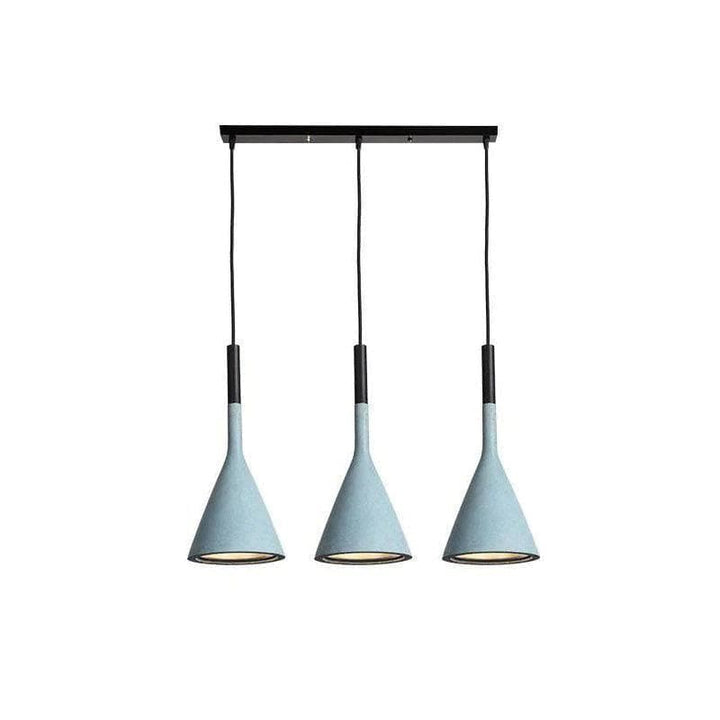 Metavaya Pendant light 3Heads L / Blue Aplomb Pendant Lamp 336019215518 M2022112401-20 Aplomb Pendant Light Cone Concrete Pendant Light