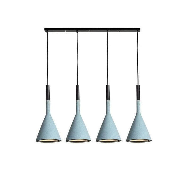 Metavaya Pendant light 4Heads / Blue Aplomb Pendant Lamp 336019215563 M2022112401-25 Aplomb Pendant Light Cone Concrete Pendant Light