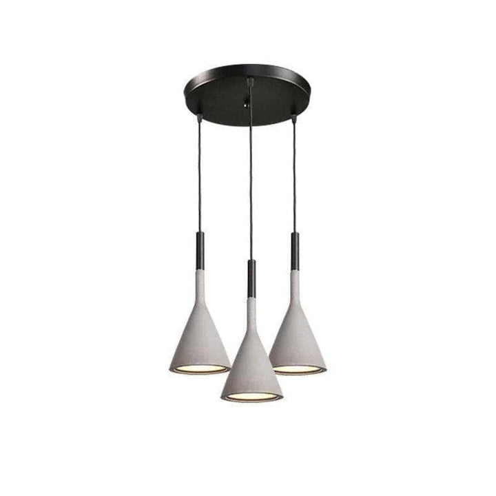 Metavaya Pendant light 3Heads R / Gray Aplomb Pendant Lamp 336019215402 M2022112401-11 Aplomb Pendant Light Cone Concrete Pendant Light