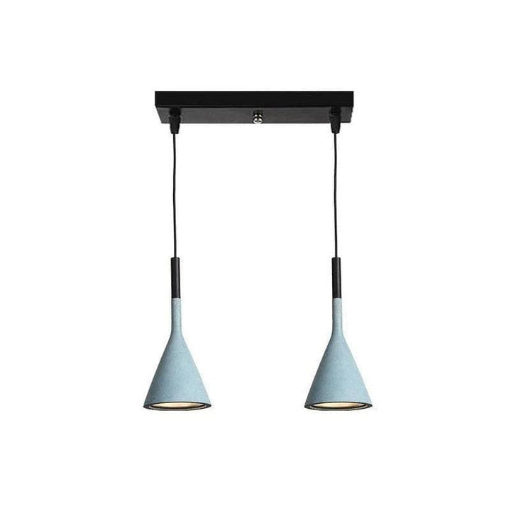 Metavaya Pendant light 2Heads / Blue Aplomb Pendant Lamp 336019215389 M2022112401-10 Aplomb Pendant Light Cone Concrete Pendant Light