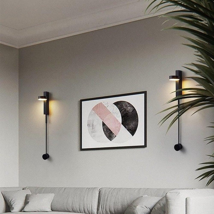 Metavaya Wall lamp Dia 5cm x H 21cm *2 / Black / Warm White Axis Wall Lamp 653733644227 B-202112150002-5 Axis Rotatable Wall Lamp for Sale Online