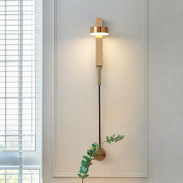 Metavaya Wall lamp Dia 5cm x H 21cm / Gold / Warm White Axis Wall Lamp 653733644227 B-202112150002-3 Axis Rotatable Wall Lamp for Sale Online