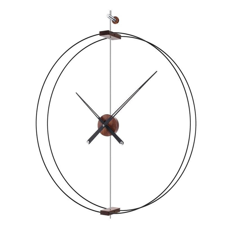 Metavaya Dia 60cm / Black & Walnut Barcelona Wall Clock 323232414804 M2021121304-2