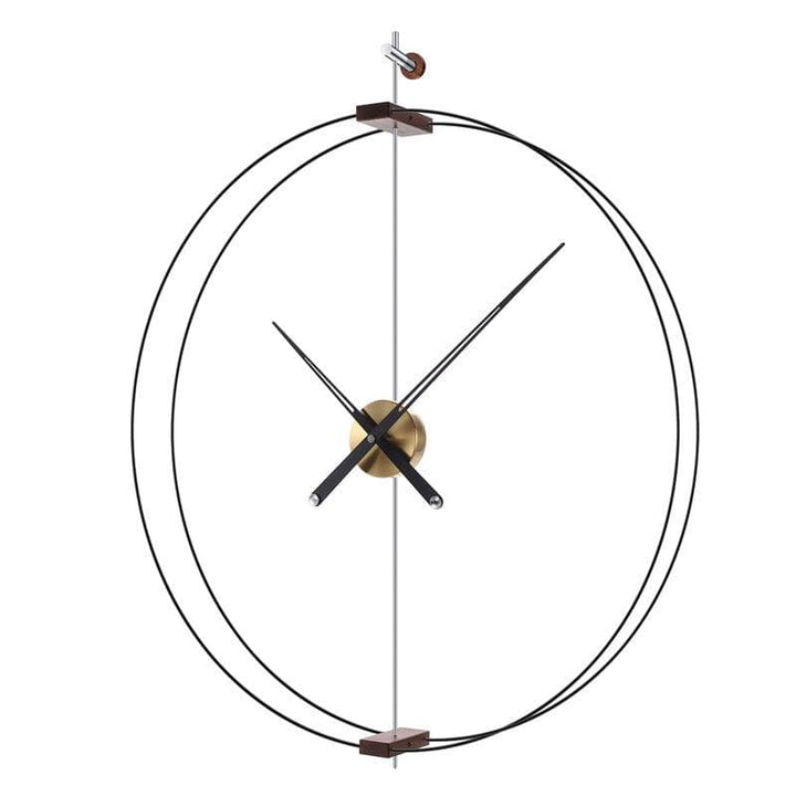 Metavaya Dia 60cm / Black & Brass Barcelona Wall Clock 323232414781 M2021121304-1