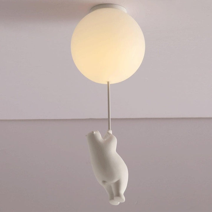 Metavaya Ceiling Lamp Dia 15cm / White / Model A Bear Ceiling Lamp 653733644456 X-202112240002-1 Buy the Best Bear Ceiling Lamp & Lights in USA