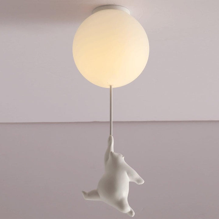 Metavaya Ceiling Lamp Dia 15cm / White / Model C Bear Ceiling Lamp 653733644456 X-202112240002-3 Buy the Best Bear Ceiling Lamp & Lights in USA