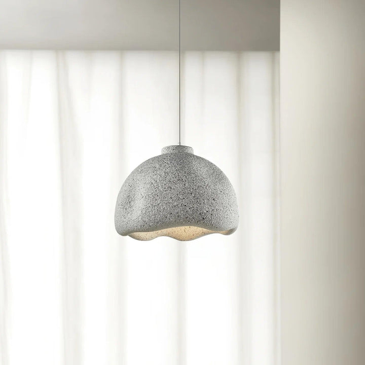 Metavaya Pendant lamp Dia 35cm X H 26cm / Light Grey Bells Speckled Pendant Lamp 336019215556 M2023021403-1 Purchase Bells Speckled Pendant Lamp for Sale 