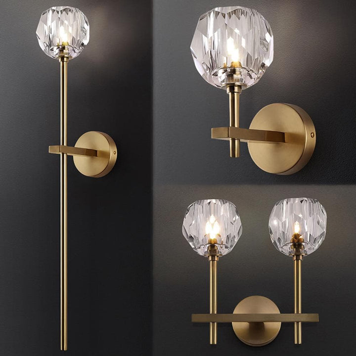 Metavaya Wall light Polyhedron Crystal Grand Single Sconce