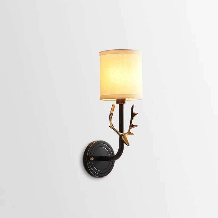 Metavaya Wall lamp Dia 13cm X H39cm / Blackened Brass Antler Sconce 323232413517 M2022092801-2