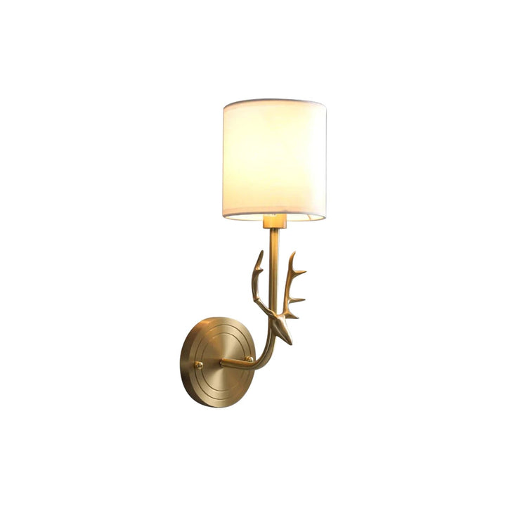 Metavaya Wall lamp Brass Antler Sconce