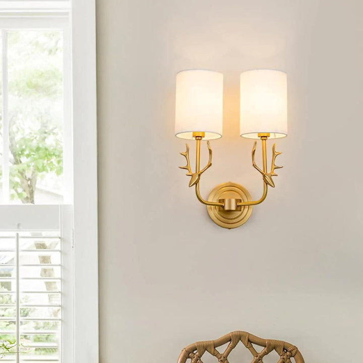 Metavaya Wall lamp Dia 28cm X 39cm / Brass Brass Antler Sconce 323232413524 M2022092801-3