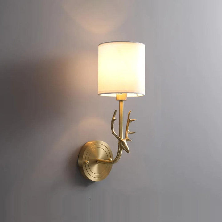 Metavaya Wall lamp Dia 13cm X H39cm / Brass Brass Antler Sconce 323232413500 M2022092801-1