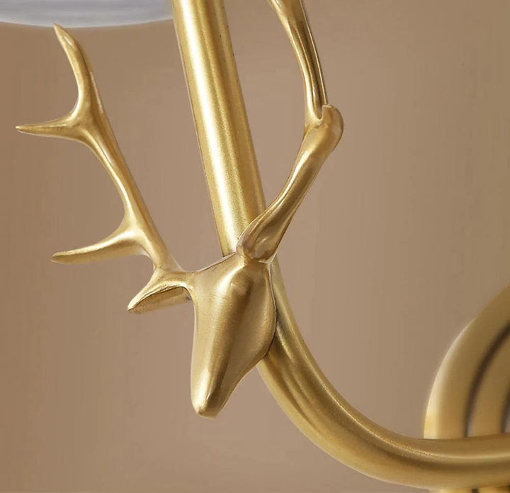 Metavaya Wall lamp Brass Antler Sconce