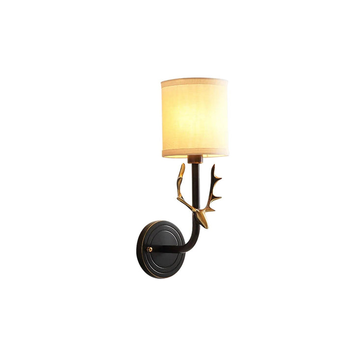 Metavaya Wall lamp Brass Antler Sconce