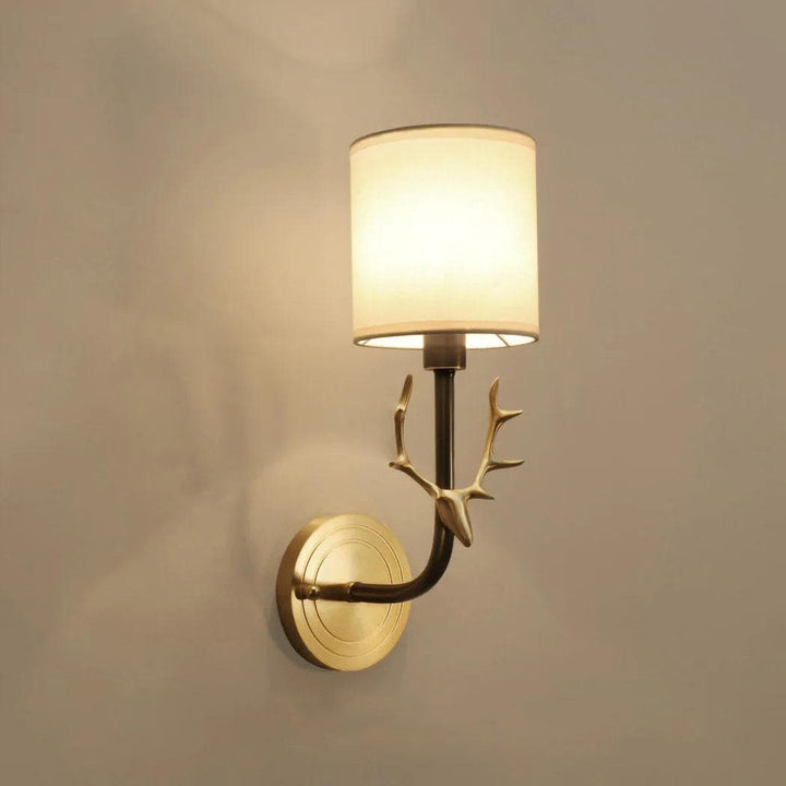 Metavaya Wall lamp Brass Antler Sconce