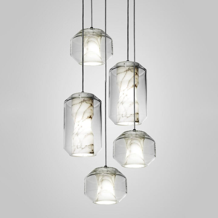 Metavaya Pendant light 5heads / Clear Chamber Pendant Light 653733644302 D-202112180004-10