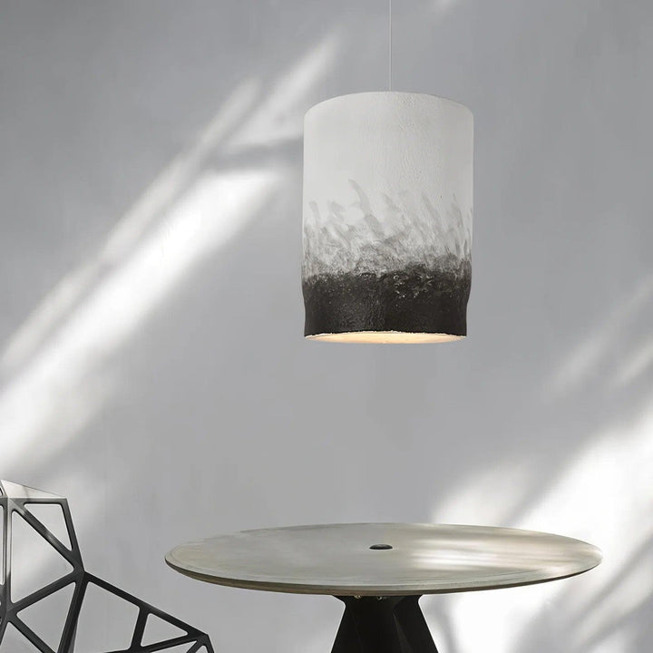 Metavaya Ceiling Lamp Dia 40cm x H 52cm / Grey & Black Crust Thin Pendant Lamp 336019215334 M2023021004-2 Crust Thin Pendant Lamps for Sale Online in USA/Canada