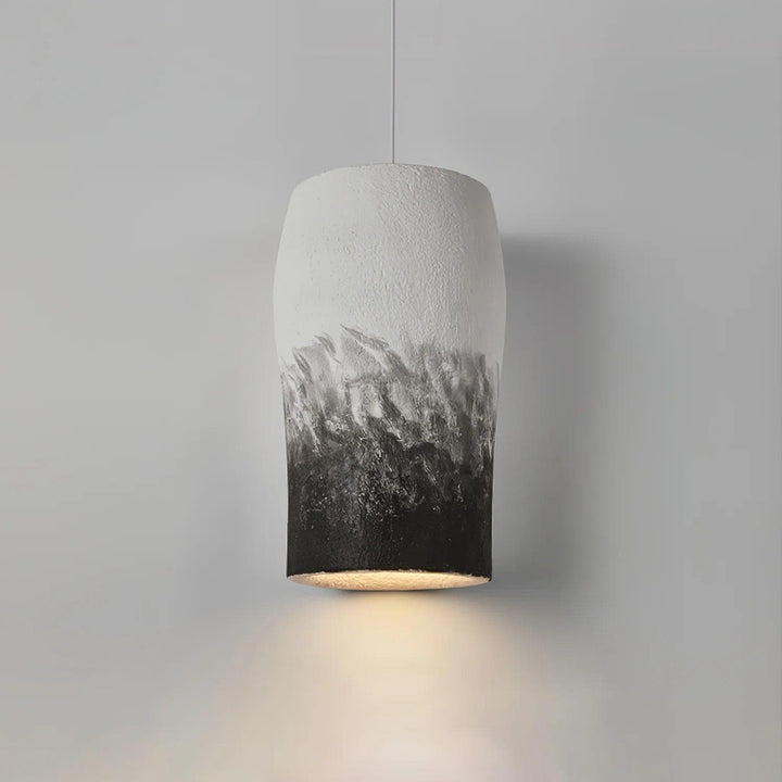 Metavaya Ceiling Lamp Dia 50cm x H 65cm / Grey & Black Crust Thin Pendant Lamp 336019215341 M2023021004-3 Crust Thin Pendant Lamps for Sale Online in USA/Canada